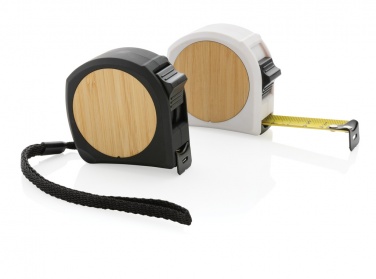Logo trade promotional gift photo of: RCS recycled plastic bamboo tape 5M/19mm