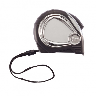 Logo trade promotional gifts image of: Chrome plated auto stop tape measure