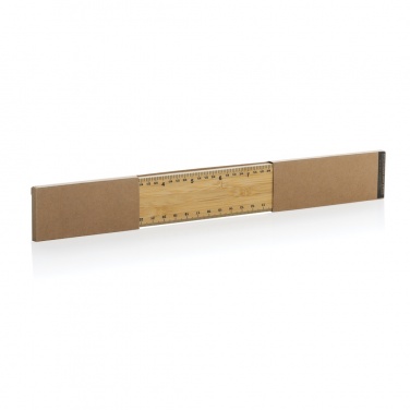 Logotrade promotional gifts photo of: Timberson extra thick 30cm double sided bamboo ruler