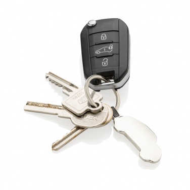 Logo trade promotional gifts picture of: RCS recycled zinc alloy car keyring