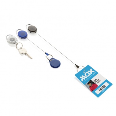 Logotrade corporate gift picture of: RCS recycled ABS roller clip keychain