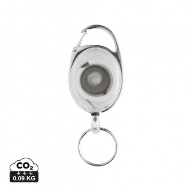 Logotrade promotional item image of: RCS recycled ABS roller clip keychain