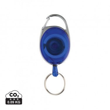 Logotrade corporate gift image of: RCS recycled ABS roller clip keychain