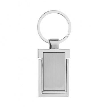 Logotrade promotional merchandise image of: RSC recycled zinc alloy phone stand keychain