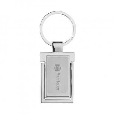 Logo trade promotional product photo of: RSC recycled zinc alloy phone stand keychain