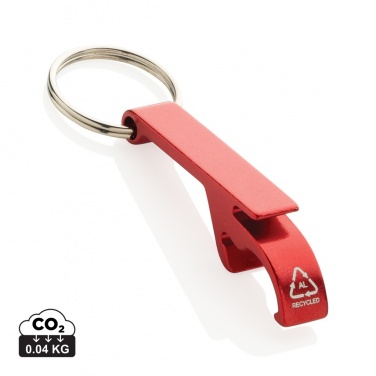 Logo trade promotional product photo of: RCS recycled aluminum bottle and can opener