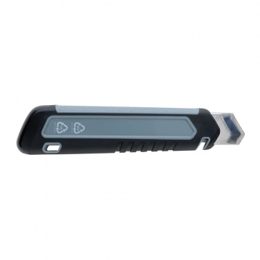 Logo trade advertising products image of: Refillable RCS rplastic heavy duty snap-off knife soft grip