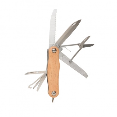 Logo trade promotional item photo of: Wood pocket knife