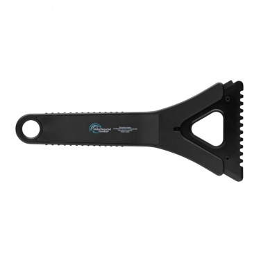 Logo trade promotional merchandise image of: Polard RCS certified recycled plastic 3-in-1 ice scraper