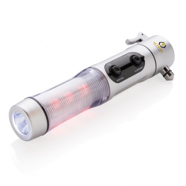 Logo trade promotional merchandise image of: Emergency light with hammer