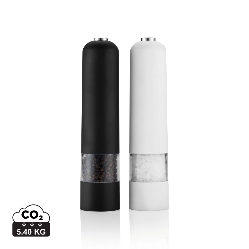 Logo trade promotional gifts image of: Electric pepper and salt mill set