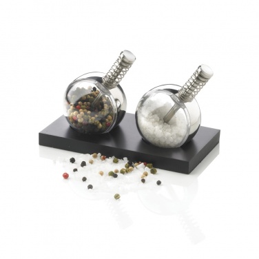 Logo trade promotional merchandise image of: Planet pepper & salt set