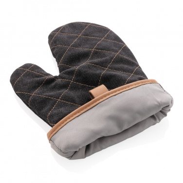 Logo trade corporate gifts image of: Deluxe canvas oven mitt