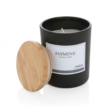 Logo trade corporate gifts picture of: Ukiyo deluxe scented candle with bamboo lid