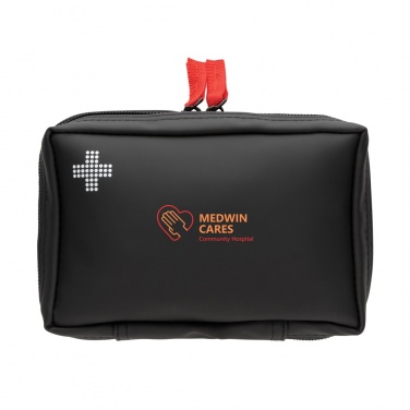 Logotrade promotional product image of: RCS recycled nubuck PU pouch  first aid set