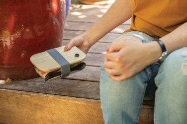 Logo trade promotional merchandise photo of: Glass lunchbox with bamboo lid