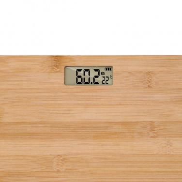 Logo trade promotional merchandise picture of: Grundig Bamboo Digital Body Scale