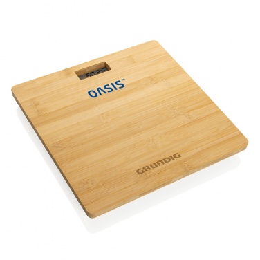 Logotrade promotional item image of: Grundig Bamboo Digital Body Scale