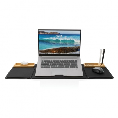 Logo trade promotional product photo of: Impact AWARE RPET Foldable desk organizer with laptop stand