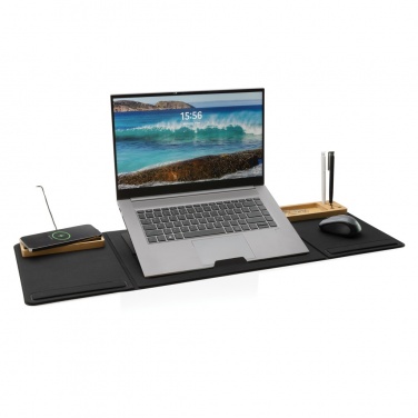 Logotrade promotional product image of: Impact AWARE RPET Foldable desk organizer with laptop stand