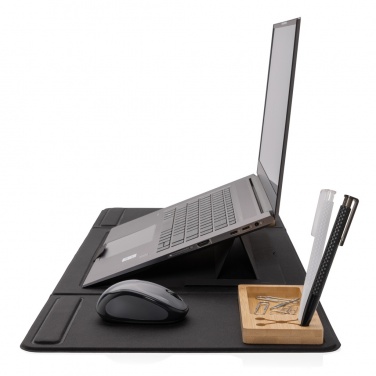 Logotrade corporate gifts photo of: Impact AWARE RPET Foldable desk organizer with laptop stand