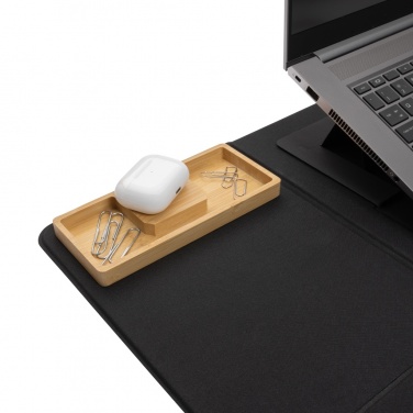 Logo trade advertising product photo of: Impact AWARE RPET Foldable desk organizer with laptop stand