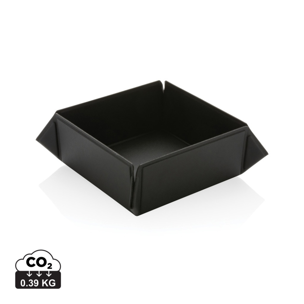 Logo trade corporate gift photo of: Swiss Peak RCS recycled PU foldable magnetic storage tray