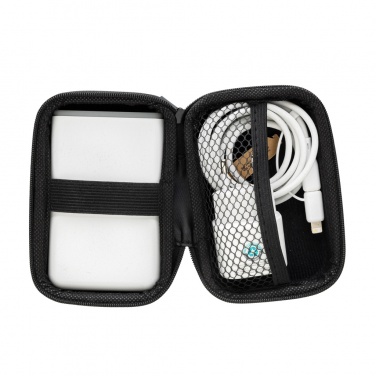 Logotrade promotional item image of: Surge RCS recyled PET 20W type C 3 pcs charging set