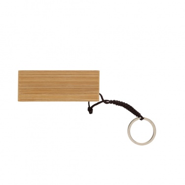 Logo trade promotional product photo of: Standkey bamboo keychain phone stand
