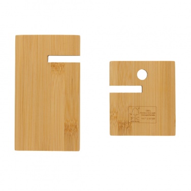 Logo trade promotional product photo of: Bamboo phone stand in kraft box