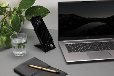 Logotrade promotional items photo of: SnapStand RCS recycled plastic foldable phone stand