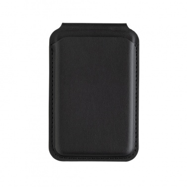 Logotrade corporate gift picture of: Magstand RCS recycled PU magnetic phone wallet with stand