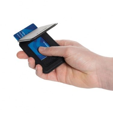 Logotrade advertising product image of: Magstand RCS recycled PU magnetic phone wallet with stand