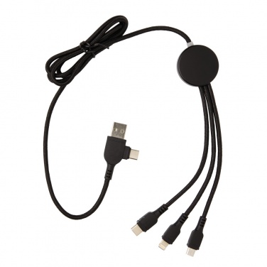 Logotrade business gift image of: Light up logo 6-in-1 cable
