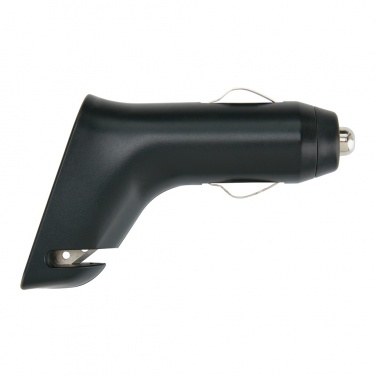 Logo trade promotional gifts picture of: Dual port car charger with belt cutter and hammer