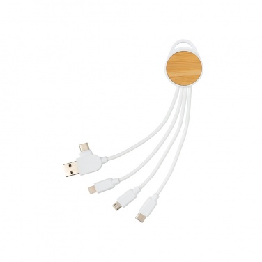 Logo trade promotional items image of: RCS recycled plastic Ontario 6-in-1 round cable