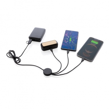 Logotrade promotional merchandise image of: RCS recycled TPE and recycled plastic 6-in-1 cable