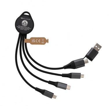 Logotrade promotional merchandise image of: Terra RCS recycled aluminium 6-in-1 charging cable
