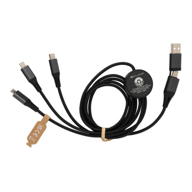 Logotrade advertising product picture of: Terra RCS recycled aluminium 120cm 6-in-1 cable