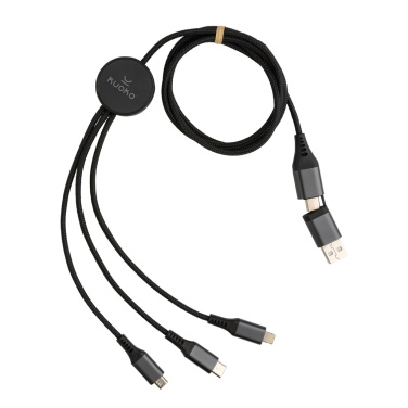 Logotrade promotional gift image of: Terra RCS recycled aluminium 120cm 6-in-1 cable