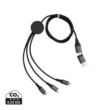Logo trade promotional items picture of: Terra RCS recycled aluminium 120cm 6-in-1 cable