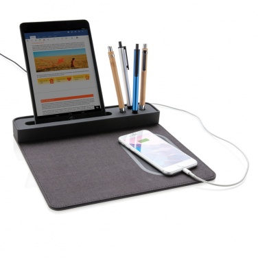 Logo trade promotional giveaways image of: Air mousepad with 5W wireless charging and USB