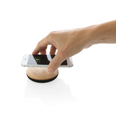 Logo trade promotional products picture of: Bamboo X 5W wireless charger