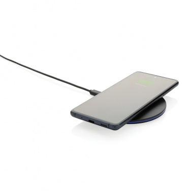 Logotrade promotional product image of: RCS recycled plastic 15W Wireless fast charger