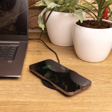 Logo trade promotional giveaway photo of: RCS recycled plastic 15W Wireless fast charger