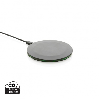 Logo trade promotional giveaways image of: RCS recycled plastic 15W Wireless fast charger