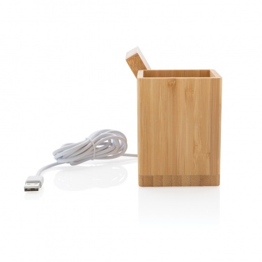 Logotrade promotional giveaways photo of: Calgary bamboo 10W wireless charger