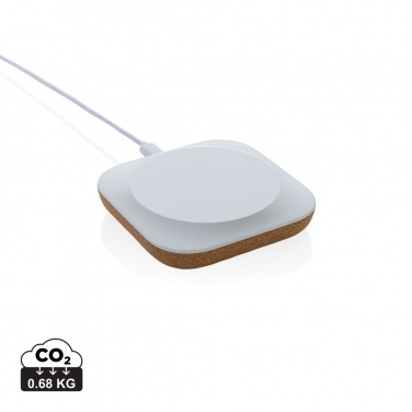 Logo trade advertising product photo of: Oregon RCS recycled plastic and cork 10W wireless