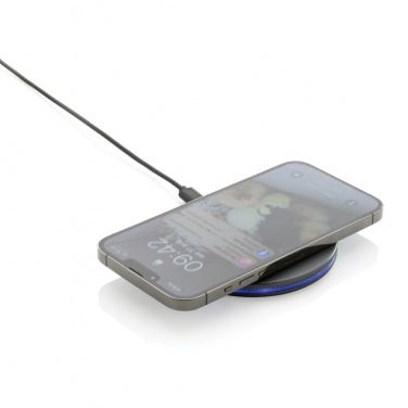 Logo trade business gifts image of: Terra RCS recycled aluminium 10W wireless charger