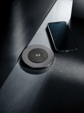 Logo trade promotional items image of: Terra RCS recycled aluminium 10W wireless charger